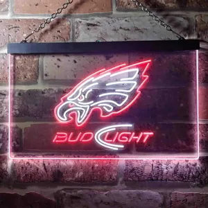 Philadelphia Eagles Bud Light Neon-Like LED Sign
