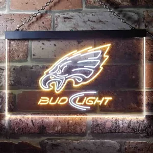 Philadelphia Eagles Bud Light Neon-Like LED Sign