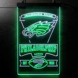 Philadelphia Eagles EST 1933 Neon-Like LED Sign
