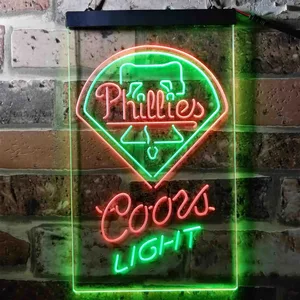 Philadelphia Phillies Coors Light Neon-Like LED Sign