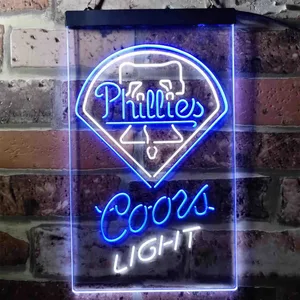 Philadelphia Phillies Coors Light Neon-Like LED Sign