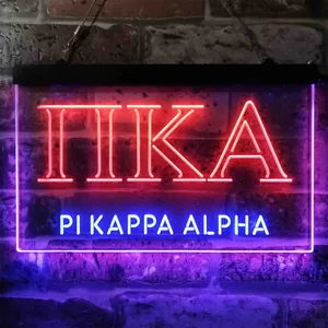 Pi Kappa Alpha Symbol Neon-Like LED Sign