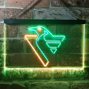 Pittsburgh Penguins Logo 1 Neon-Like LED Sign - Legacy Edition