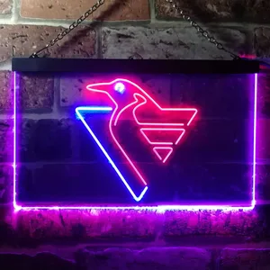 Pittsburgh Penguins Logo 1 Neon-Like LED Sign - Legacy Edition