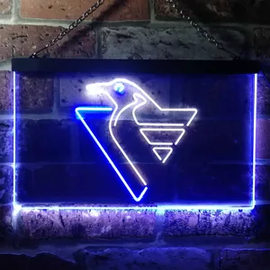 Pittsburgh Penguins Logo 1 Neon-Like LED Sign - Legacy Edition