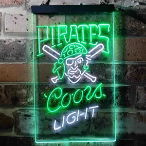 Pittsburgh Pirates Coors Light Neon-Like LED Sign - Legacy Edition