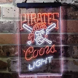 Pittsburgh Pirates Coors Light Neon-Like LED Sign - Legacy Edition