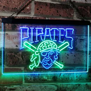 Pittsburgh Pirates Logo 1 Neon-Like LED Sign - Legacy Edition