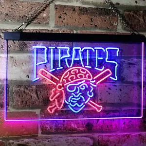 Pittsburgh Pirates Logo 1 Neon-Like LED Sign - Legacy Edition