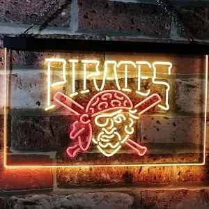Pittsburgh Pirates Logo 1 Neon-Like LED Sign - Legacy Edition