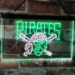 Pittsburgh Pirates Logo 1 Neon-Like LED Sign - Legacy Edition