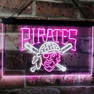 Pittsburgh Pirates Logo 1 Neon-Like LED Sign - Legacy Edition