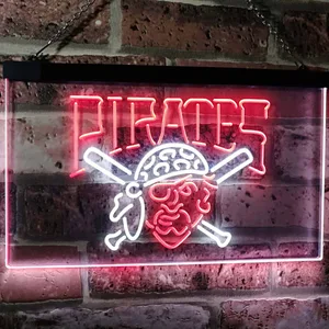 Pittsburgh Pirates Logo 1 Neon-Like LED Sign - Legacy Edition