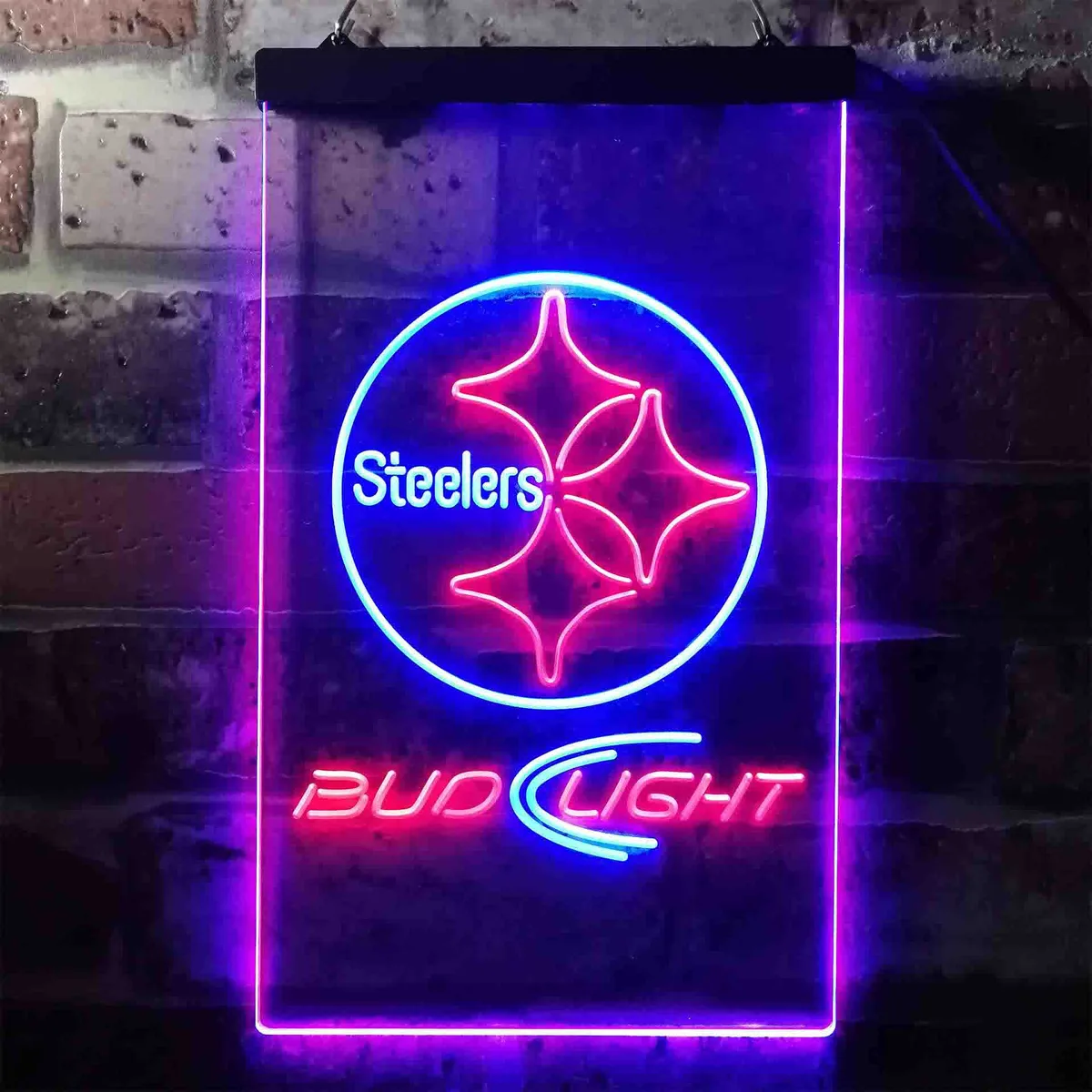 Pittsburgh Steelers Bud Light Neon-Like LED Sign