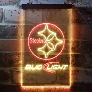 Pittsburgh Steelers Bud Light Neon-Like LED Sign