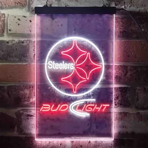 Pittsburgh Steelers Bud Light Neon-Like LED Sign