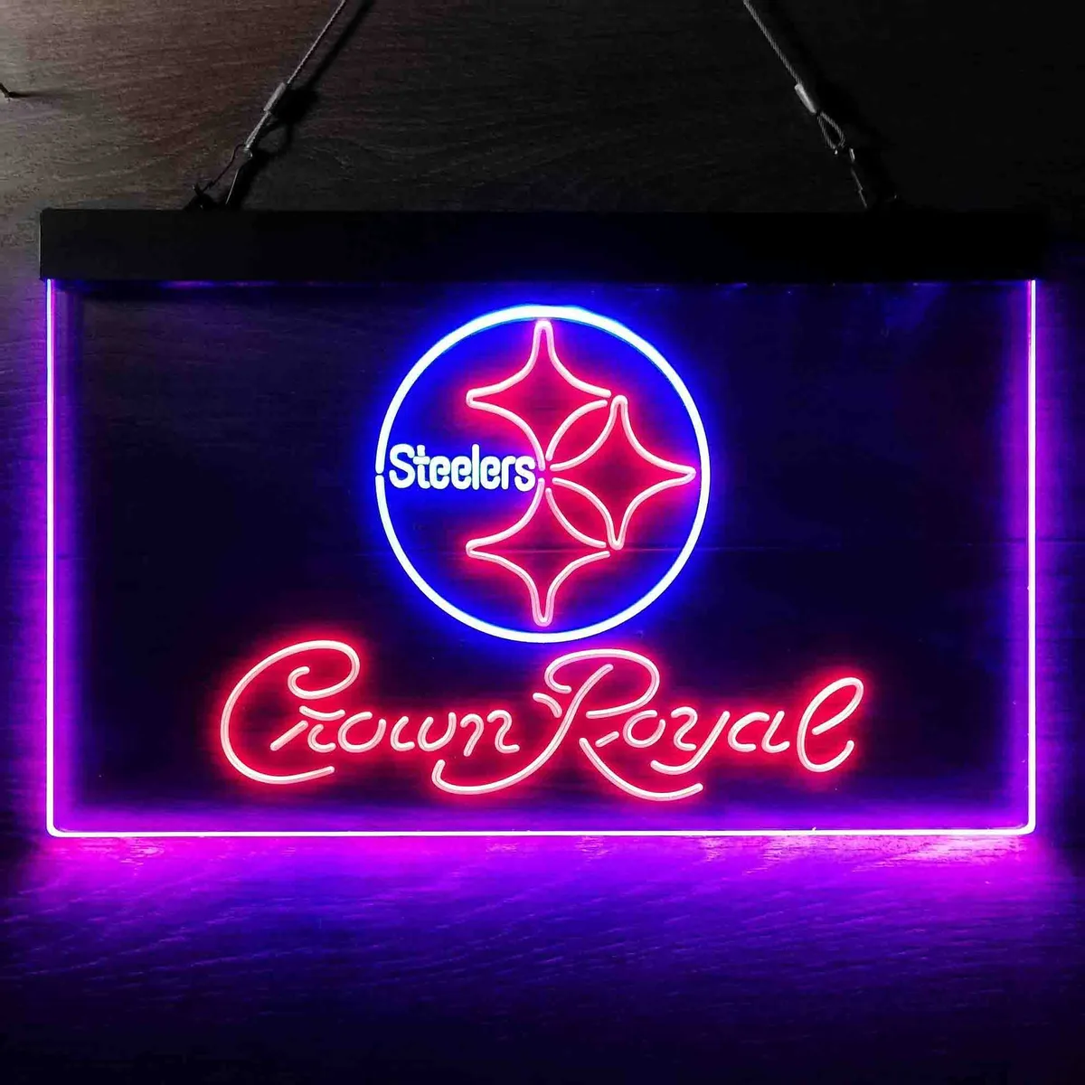 Pittsburgh Steelers Crown Royal Neon-Like LED Sign