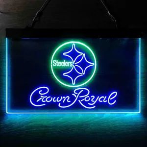 Pittsburgh Steelers Crown Royal Neon-Like LED Sign