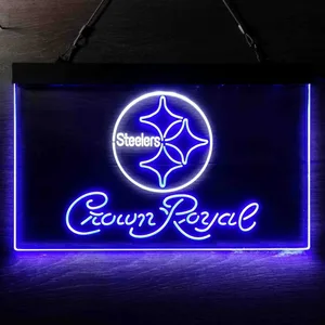 Pittsburgh Steelers Crown Royal Neon-Like LED Sign