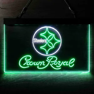 Pittsburgh Steelers Crown Royal Neon-Like LED Sign