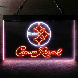 Pittsburgh Steelers Crown Royal Neon-Like LED Sign