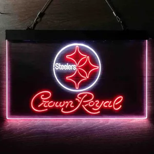 Pittsburgh Steelers Crown Royal Neon-Like LED Sign