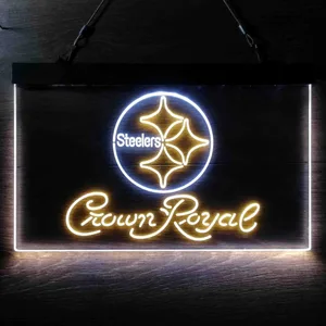 Pittsburgh Steelers Crown Royal Neon-Like LED Sign