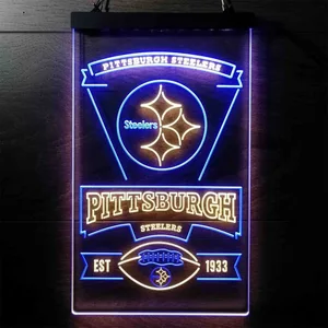 Pittsburgh Steelers EST 1933 Neon-Like LED Sign
