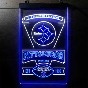Pittsburgh Steelers EST 1933 Neon-Like LED Sign