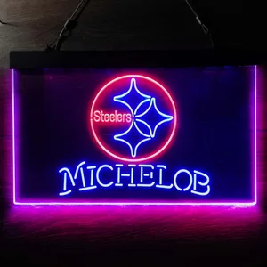 Pittsburgh Steelers Michelob Neon-Like LED Sign
