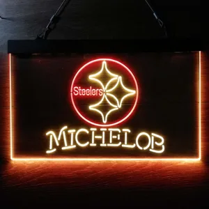 Pittsburgh Steelers Michelob Neon-Like LED Sign
