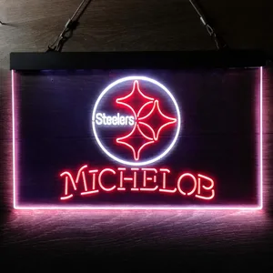 Pittsburgh Steelers Michelob Neon-Like LED Sign