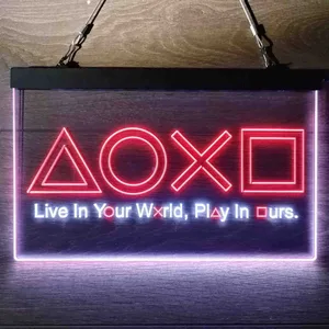 PlayStation Button Symbols Neon-Like LED Sign