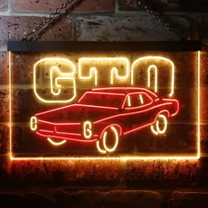 Pontiac GTO Classic Neon-Like LED Sign