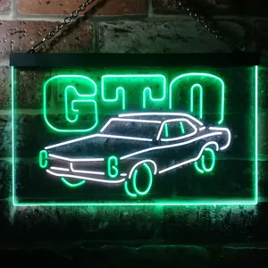 Pontiac GTO Classic Neon-Like LED Sign
