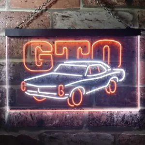Pontiac GTO Classic Neon-Like LED Sign