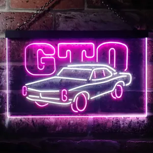 Pontiac GTO Classic Neon-Like LED Sign