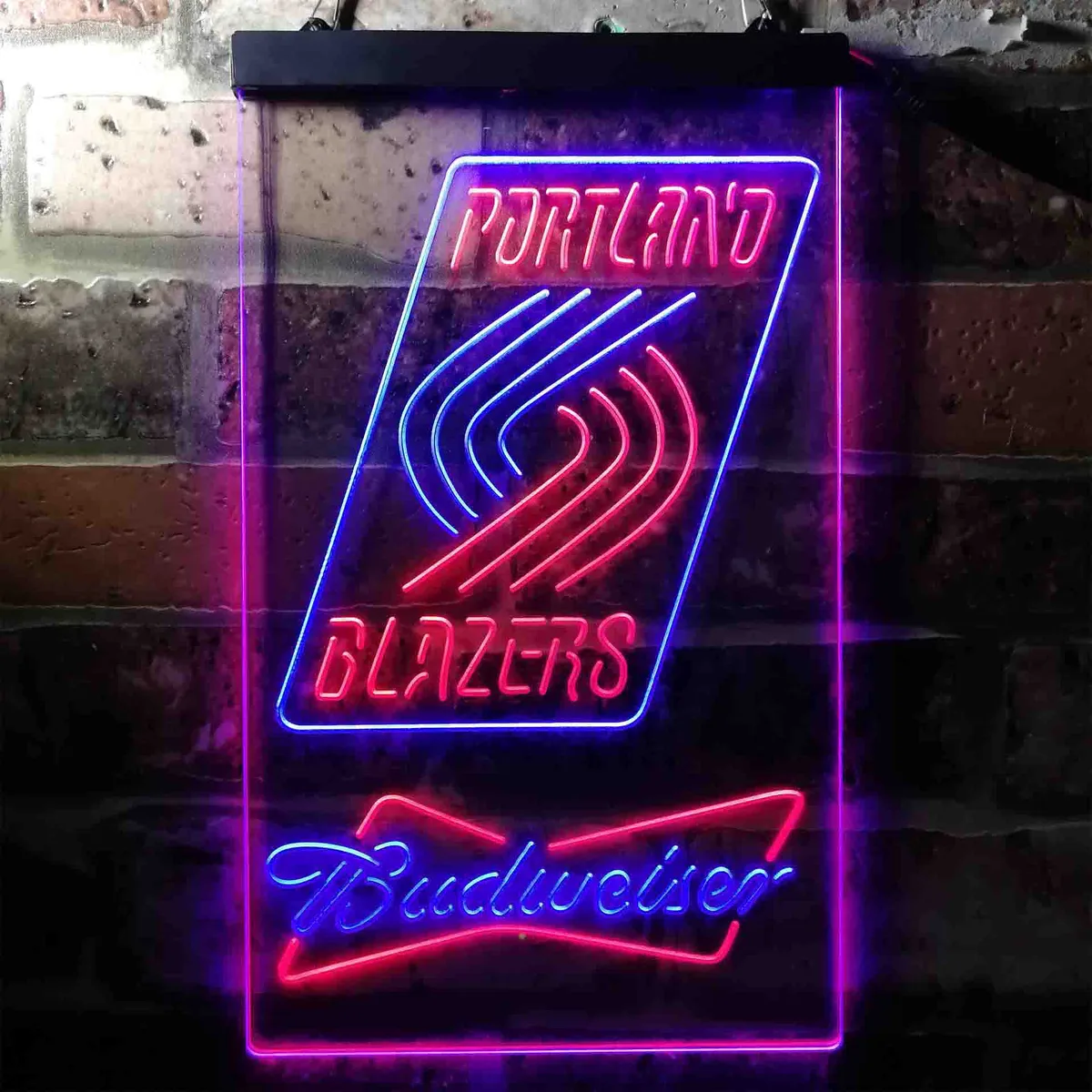 Portland Trail Blazers Budweiser Neon-Like LED Sign