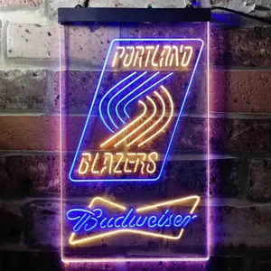 Portland Trail Blazers Budweiser Neon-Like LED Sign