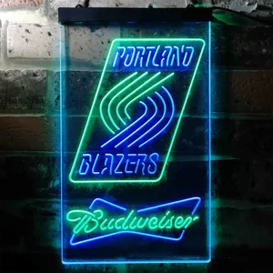 Portland Trail Blazers Budweiser Neon-Like LED Sign
