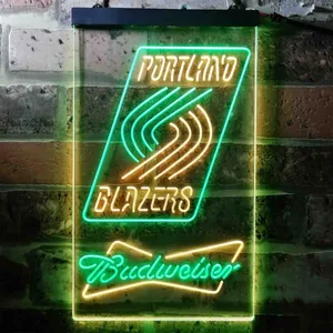 Portland Trail Blazers Budweiser Neon-Like LED Sign