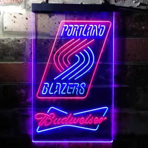 Portland Trail Blazers Budweiser Neon-Like LED Sign