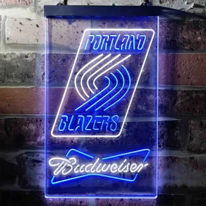 Portland Trail Blazers Budweiser Neon-Like LED Sign