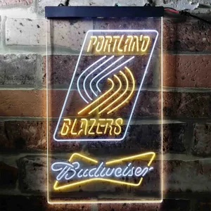 Portland Trail Blazers Budweiser Neon-Like LED Sign