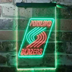 Portland Trail Blazers Logo Neon-Like LED Sign - Legacy Edition