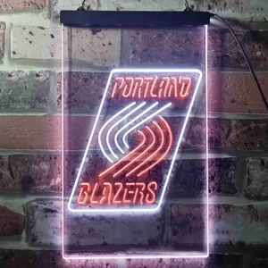Portland Trail Blazers Logo Neon-Like LED Sign - Legacy Edition