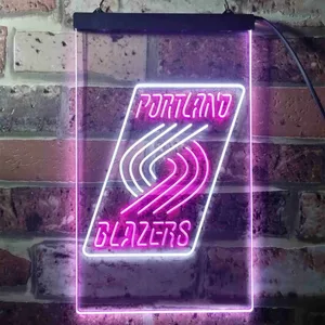 Portland Trail Blazers Logo Neon-Like LED Sign - Legacy Edition