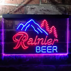 Rainier Beer Mountain Neon-Like LED Sign