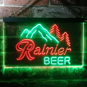Rainier Beer Mountain Neon-Like LED Sign