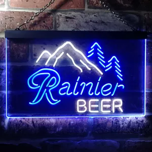 Rainier Beer Mountain Neon-Like LED Sign